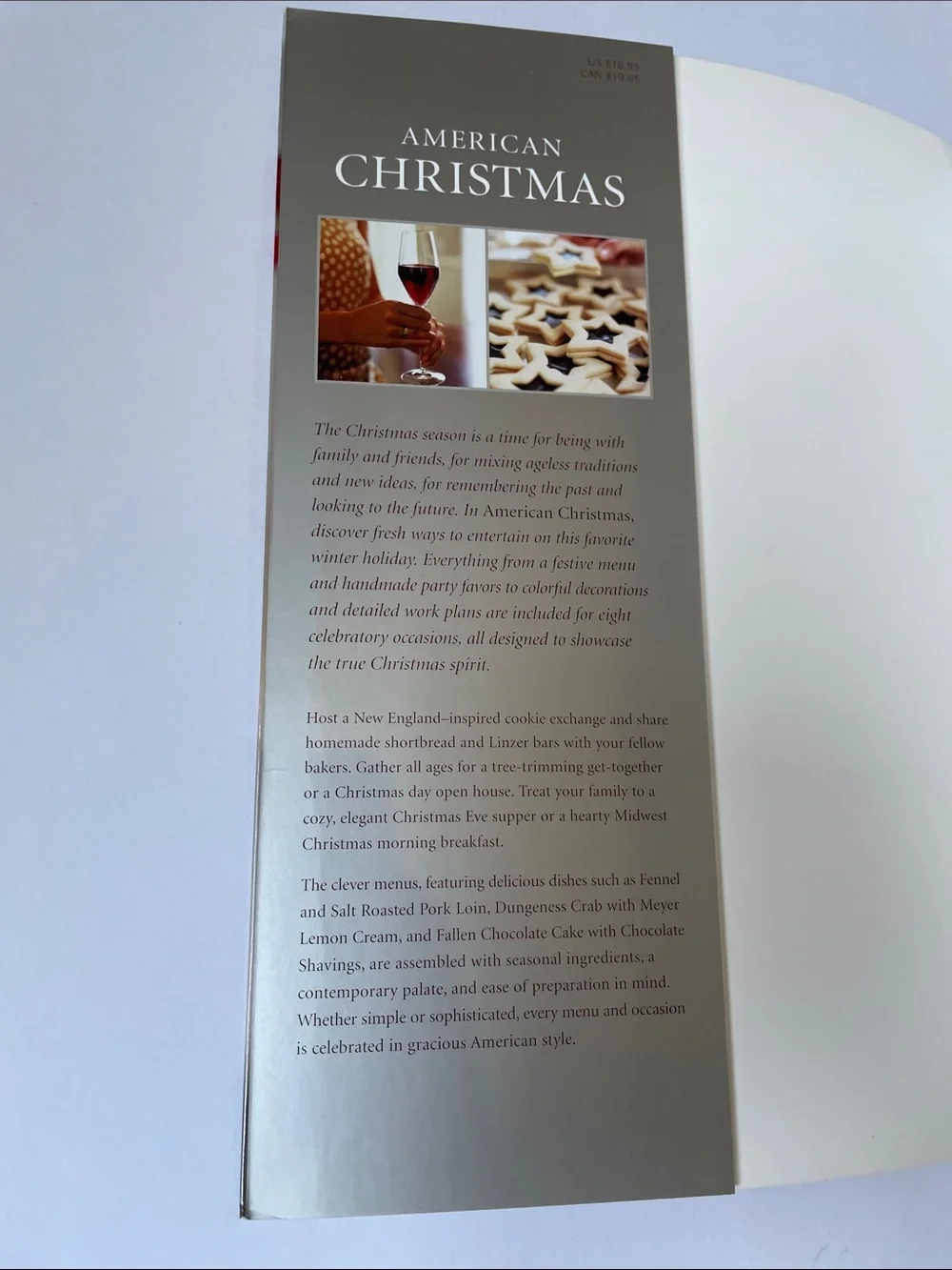 American Christmas Cookbook.  Recipes & ideas to inspire Holiday Traditions